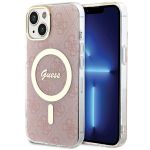 Guess GUHMP15SH4STP iPhone 15 / 14 / 136.1" różowy/pink hardcase IML 4G MagSafe