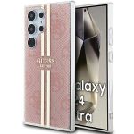 Guess GUHCS24LH4PSEGP S24 Ultra S928różowy/pink hardcase IML 4G Gold Stripe