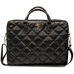 Guess Torba GUCB15ZPSQSSGK 16"czarny/black Quilted 4G