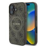 Guess GUHMP16MG4GFRW iPhone 16 Plus brązowy/brown hardcase 4G Ring Classic Logo MagSafe