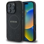 Guess GUHMP16XPSAPSMEK iPhone 16 Pro Max 6.9" czarny/black hardcase Saffiano Peony Classic Logo MagSafe