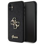 Guess GUHCN61HG4SGK iPhone 11 / Xr 6.1"czarny/black hardcase Glitter Script Big 4G