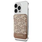 Guess Wallet Card Slot GUWMSHGCFSEWMagSafe GCube stripe brązowy/brown