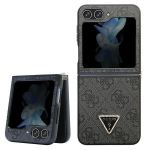Guess GUHCZF5P4TDPK F731 Z Flip5 czarny/black hardcase Leather 4G Diamond Triangle