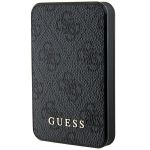 Guess Powerbank 15W GUPB5LP4GEGK5000mAh czarny/black 4G Leather Metal Logo