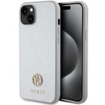 Guess GUHCP15SPS4DGPS iPhone 15 / 14 / 13 6.1" srebrny/silver hardcase Strass Metal Logo