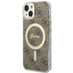 Guess GUHMP13MH4STW iPhone 13 / 14 / 156.1" brązowy/brown hardcase 4G MagSafe