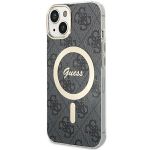 Guess GUHMP15SH4STK iPhone 15 / 14 / 13 6.1" czarny/black hardcase IML 4G MagSafe