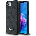Etui Guess 4G Script Logo MagSafe do iPhone 16e / 17e czarny