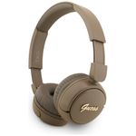 Słuchawki nauszne Guess Bluetooth 5.3Metal Logo Script brązowy