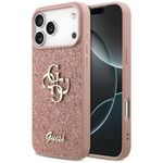 Etui Guess Fixed Glitter Big 4G do iPhone 17 Pro Max / 18 Pro Max różowy