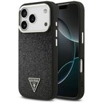 Etui Guess Glitter Triangle Logo MagSafedo iPhone 17 Pro / 18 Pro czarny