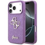 Etui Guess Fixed Glitter Big 4G do iPhone 17 Pro / 18 Pro liliowy