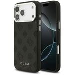 Etui Guess Peony Hot Stamp Script MagSafe do iPhone 17 Pro Max / 18 Pro Max czarny