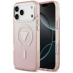 Etui Guess IML Gradient Triangle Logo MagSafe do iPhone 17 Pro Max / 18 Pro Max różowy