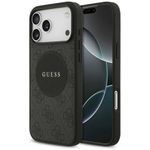 Etui Guess 4G Circle Classic Logo MagSafe do iPhone 17 Pro Max / 18 Pro Max czarny
