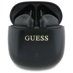 Guess słuchawki Bluetooth GUTWSJ14ESGKTWS + stacja dokująca czarny/black Printed Classic Logo