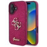 Guess GUHCP16SHG4SGU iPhone 16 6.1" fioletowy/lpurple hardcase Fixed Glitter Big 4G