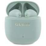 Guess słuchawki Bluetooth GUTWSJ14ESGN TWS + stacja dokująca zielony/green Printed Classic Logo