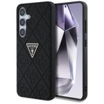 Etui Guess Hot Stamp 4G Pattern Triangle Metal Logo do Samsung Galaxy S25 czarny