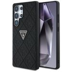Etui Guess Hot Stamp 4G Pattern Triangle Metal Logo Samsung Galaxy S25 Ultra czarny