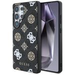 Etui Guess 4G Printed Colored Peony Pattern MagSafe do Samsung Galaxy S25 Ultra czarny