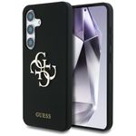 Etui Guess Silicone Big 4G Logo Bottom Script Samsung Galaxy S25 czarny
