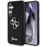 Etui Guess Fixed Glitter Big 4G Metal Logo do Samsung Galaxy S25+ czarny
