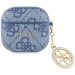 Etui Guess 4G Strass Charm do AirPods 4 / 5 niebieski