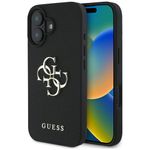 Etui Guess Grained Big 4G Logo Small Classic Logo do iPhone 16 czarny