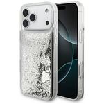 Etui Guess Liq. Glitter Charms do iPhone 17 Pro Max / 18 Pro Max srebrny