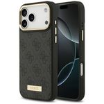 Etui Guess 4G Logo Plate MagSafe do iPhone 17 Pro Max / 18 Pro Max czarny