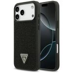 Etui Guess Rhinestone Triangle Logo do iPhone 17 Pro Max / 18 Pro Max czarny