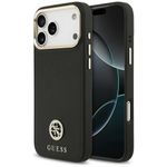 Etui Guess Grained Strass Logo MagSafe do iPhone 17 Pro Max / 18 Pro Max czarny