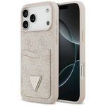 Etui Guess 4G Double Card Triangle do iPhone 17 Pro Max / 18 Pro Max różowy