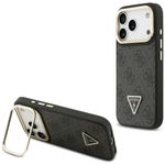 Etui Guess 4G PU Triangle Logo & Stand Camera Magsafe do iPhone 17 Pro / 18 Pro czarny