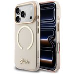Etui Guess IML Script Metal MagSafe do iPhone 17 Pro Max / 18 Pro Max różowy