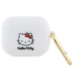 Hello Kitty HKAP3DKHSH Airpods Pro coverbiały/white Silicone 3D Kitty Head
