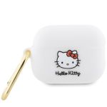 Hello Kitty HKAP23DKHSH Airpods Pro 2(2022/2023) cover biały/white Silicone 3D Kitty Head