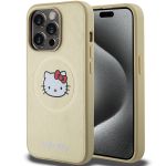 Hello Kitty HKHMP14XPGHCKD iPhone 14 ProMax 6.7" złoty/gold hardcase Leather Kitty Head MagSafe