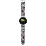 Hello Kitty Pasek Uniwersalny HKUWMSDIESK Silicone Heads & Stripes czarny/black strap 20mm