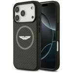 Etui Aston Martin HC Kevlar Counter Design MagSafe do iPhone 17 Pro / 18 Pro czarny
