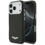 Etui Aston Martin HC FW Logo MagSafe do iPhone 17 Pro / 18 Pro czarny