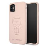 Karl Lagerfeld KLHCN61SILTTPI iPhone 116,1" / Xr Silicone Ikonik Outline różowy/pink