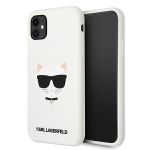 Karl Lagerfeld KLHCN61SLCHWH iPhone11 6,1" / Xr hardcase biały/white Silicone Choupette