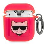 Karl Lagerfeld KLA2UCHFP AirPods 1/2cover różowy/pink Choupette