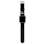 Karl Lagerfeld Pasek KLAWMSLKK AppleWatch 38/40/41mm czarny/black strap Silicone Karl Heads