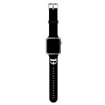 Karl Lagerfeld Pasek KLAWMSLCK AppleWatch 38/40/41mm czarny/black strap Silicone Choupette Heads