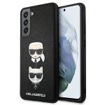 Karl Lagerfeld KLHCS21FESAKICKCBK G990S21 FE czarny/black hardcase Saffiano Ikonik Karl&Choupette Head