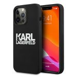 Karl Lagerfeld KLHCP13LSLKLRBK iPhone 13Pro / 13 6,1" Silicone Stack Logo czarny/black